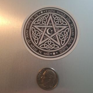 WICCAN VINYL STICKER