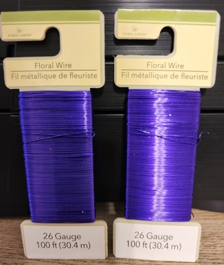 NEW - Floral Gardens - Floral Wire - "Purple" - 2 packages