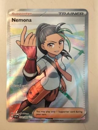 Nemona 229/091 rare holo nm pokemon