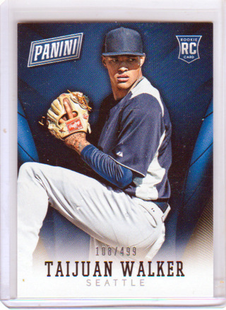 Taijuan Walker, 2014 Panini The National Rookie Baseball Card #28, Seattle Mariners, 108/499, (L2