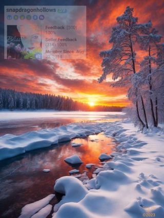 Listia Digital Collectible: Winter Sunset