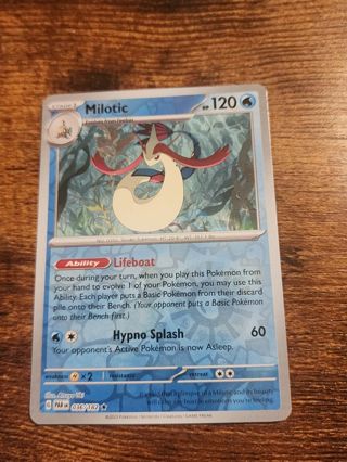 Pokemon Milotic reverse rare card 036/182