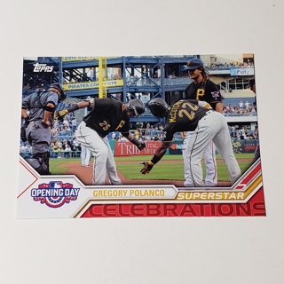 2017 Topps Opening Day Superstar Celebrations #SC-19 Gregory Polanco Pirates L029