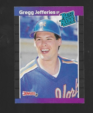 1989 DONRUSS GREGG JEFFRIES ROOKIE #35