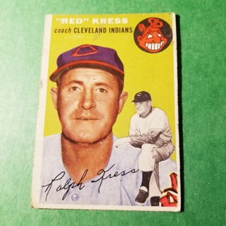 1954 - TOPPS BASEBALL CARD NO. 160 - RED KRESS - INDIANS