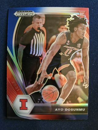 2021 Panini Prizm Draft Picks R/W/B Prizm Ayo Dosunmu