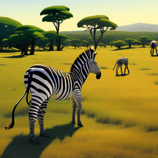 Listia Digital Collectible: Zebras in the Savanna