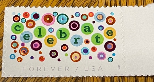 1 Celebrate Forever Stamp Free Shipping 