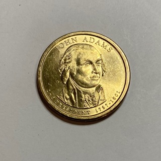 John Adams Gold Presidential One Dollar Coin!