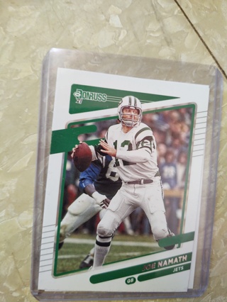 Two card lot veteran quarterback Joe Namath 