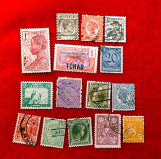 15 -All Different Foreign Stamps # 2. 