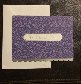 Thank You Card w/Envelope