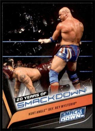 2019 WWE Smackdown Live 20 Years #SD-9 Kurt Angle def. Rey Mysterio
