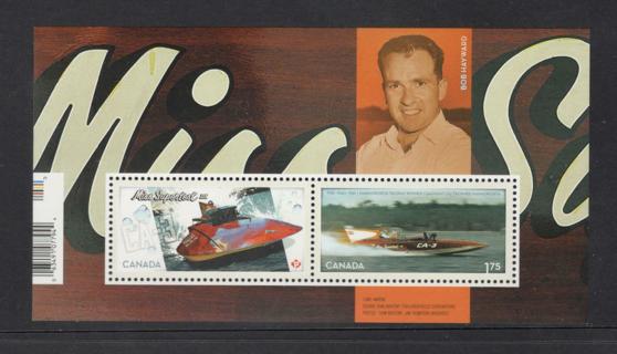 Canada Postage Stamps - Canadian hydroplane Miss Supertest III - Mint, hinged