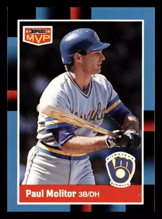 Paul Molitor - 1988 Donruss MVP #BC-3 - Hall of Famer - MINT