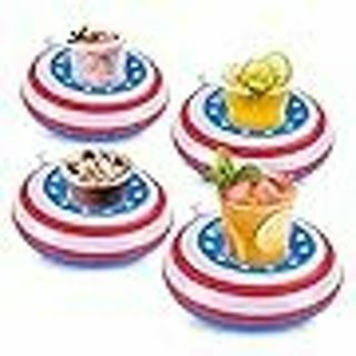 Inflatable Patriotic Drink Coaster - 1pc