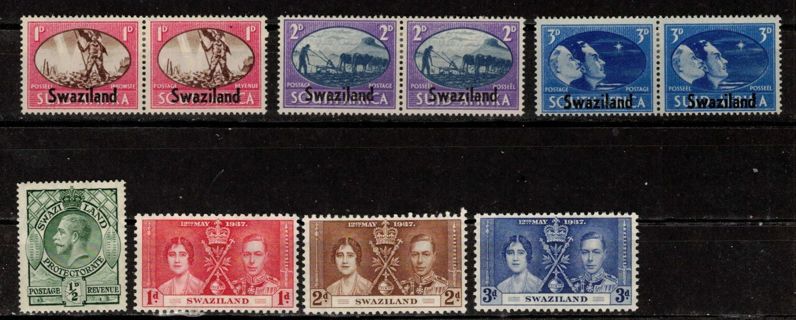 Swaziland Unused Stamps Coronation and Peace Issues