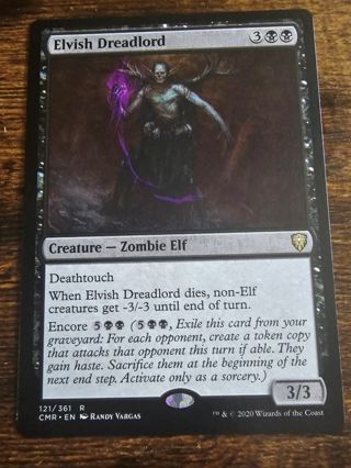 Magic the gathering mtg Elvish dreadlord rare card Commander Legends