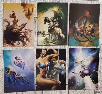6 Borris Vallejo 1992 Fantasy Cards