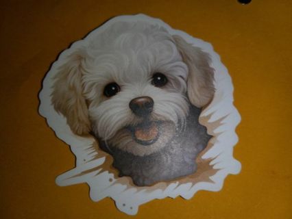 Dog new one vinyl sticker no refunds regular mail only Very nice