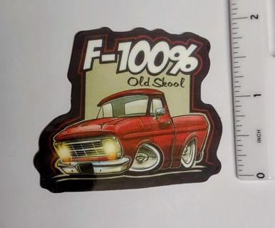 Old School Truck Vinyl Sticker