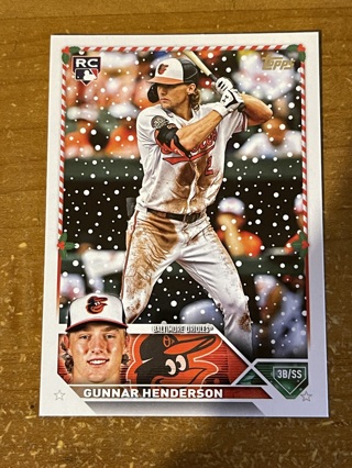 2023 Topps Holiday Baseball - Rookie Base Card - GUNNAR HENDERSON # H4