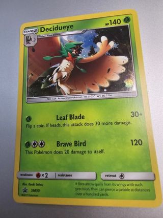 Pokemon Decideye promo holo card SM55