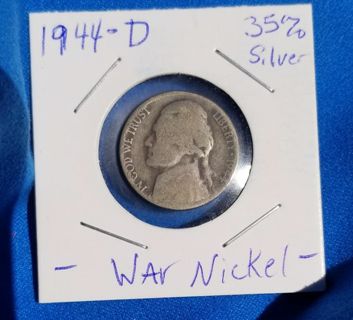 1944-D WAR-time Nickel 35% Silver