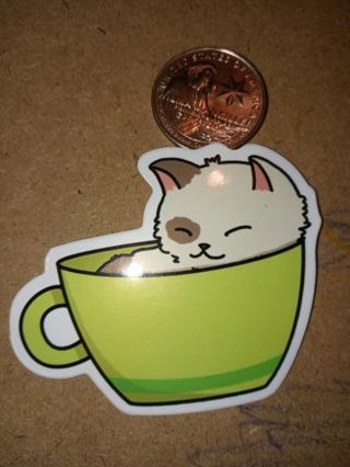 Cat Cute new nice vinyl sticker no refunds regular mail Very nice quality win 2 or more get bonus