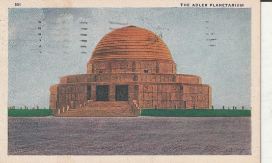 Vintage Used Postcard: (s): 1933 The Adler Planetarium, Chicago, IL