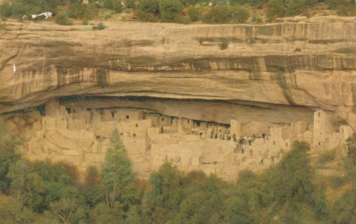 Vintage Used Postcard: a: 1971 Cliff Palace Ruin, Mesa Verde National Park