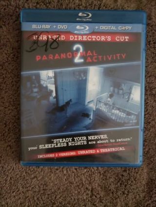 Paranormal 2 Activity.. dvd and blue- ray
