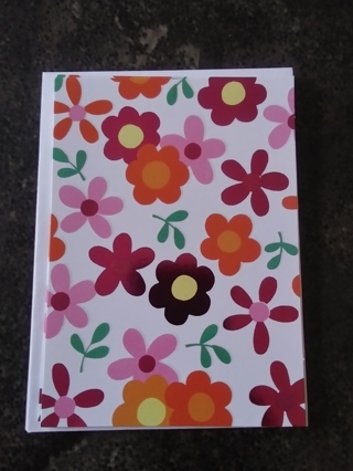 4 flower foil Hallmark cards with envelopes, New.