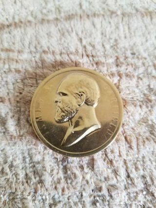US PRESIDENT JAMES A GARFIELD.VTG GOLD PLATED COIN