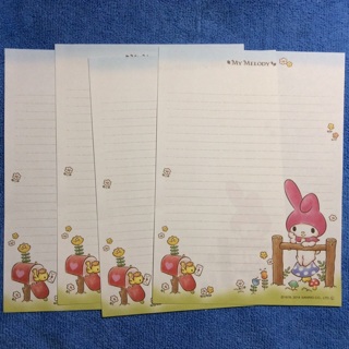 4 Sanrio My Melody Stationery Letter Sheets Kawaii Japan