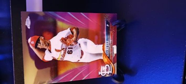 2018 Akex Reyes Chrome Refractor Card