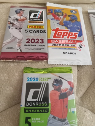 Sports cards 5 pack lot