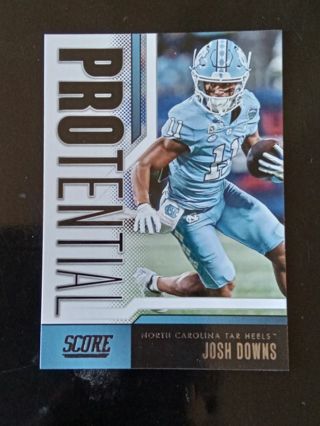 North Carolina Tar Heels / Indianapolis Colts Josh Downs ROOKIE Football Card