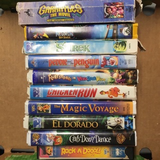 VHS Animation & Cartoon Movies