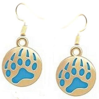 GP Enamel Wolf-Dog Footprint Earrings Style 2 #2 (PLEASE READ DESCRIPTION) 