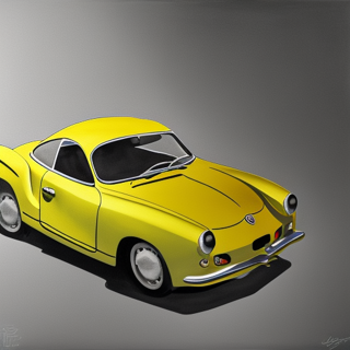 Listia Digital Collectible: 1955 VW Karmann Ghia