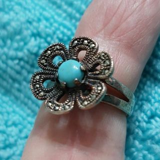 Sterling silver turquoise ring size 7
