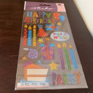 Sticko happy birthday stickers 