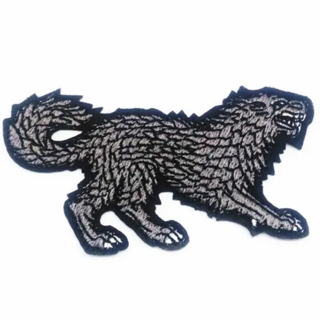 NEW DIREWOLF GAME OF THRONES PATCH Iron On Embroidered Applique Application FREE SHIPPING