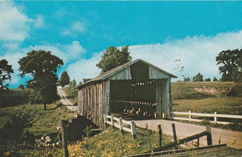 Vintage Unused Postcard: i: Ashtabula County Covered Bridge, OH