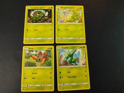 Pokemon Hidden Fates Grass Cards