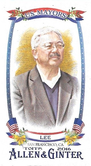 2016 Topps Allen and Ginter Mini US Mayors #USM9 Edwin M. Lee