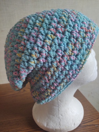 Hand Crocheted Slouch Hat 