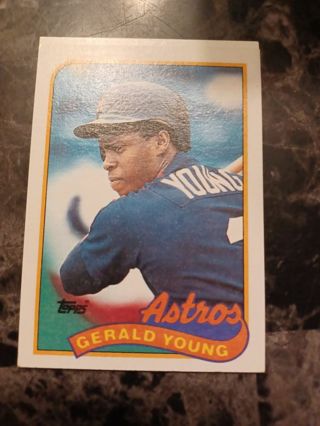 Gerald Young 1989 Topps Houston Astros