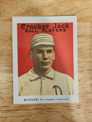 Cracker Jack Charles Bender REPRINT